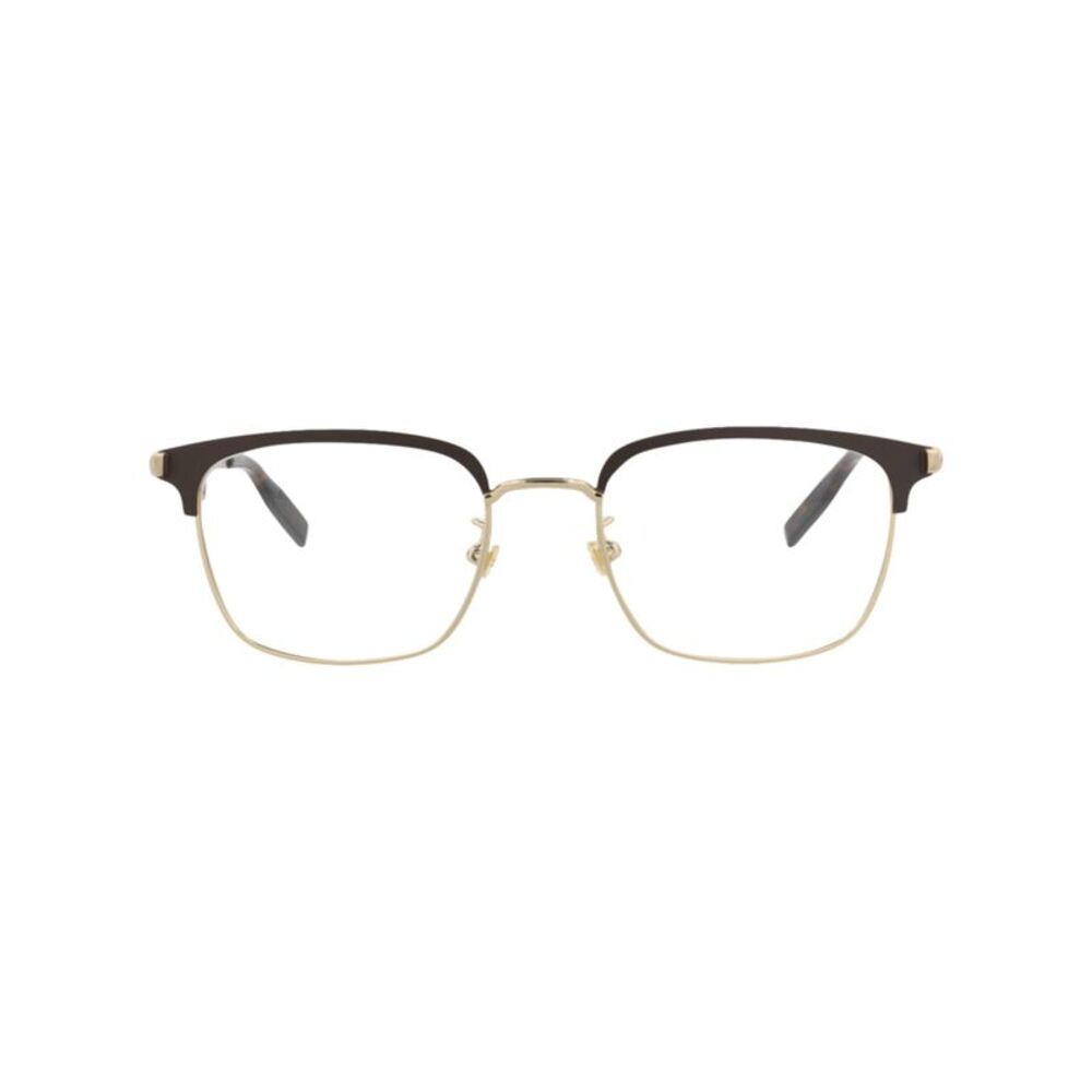 Montblanc Square-Frame Metal Optical Frames Gold Mens